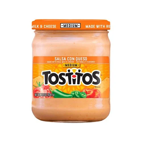 Salsa Tostitos Con Queso Picante Medio 425 g